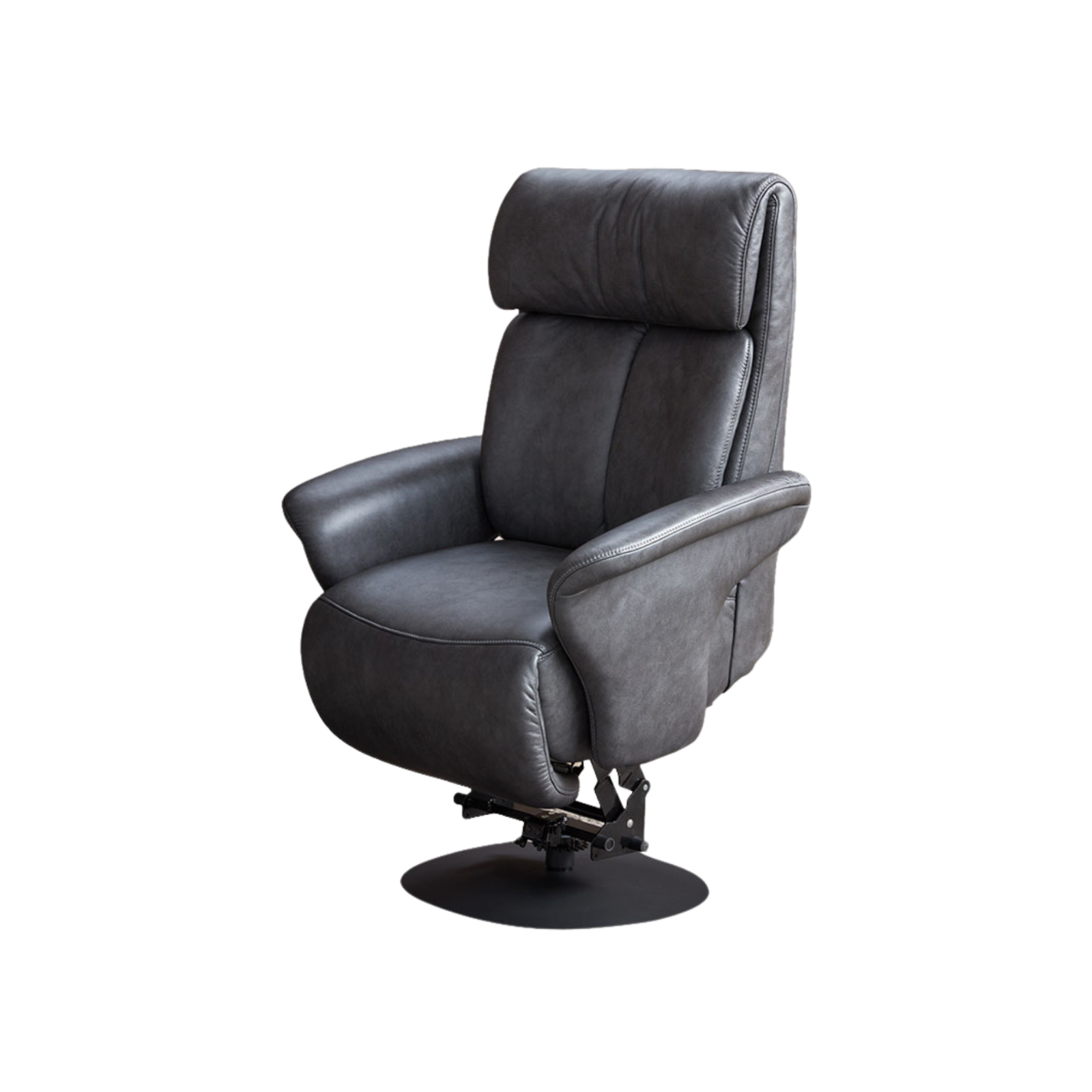 Meubelis sta-op stoel Menton – elektrische liftfauteuil met hoge rugleuning, verstelbare beensteun en zachte bekleding