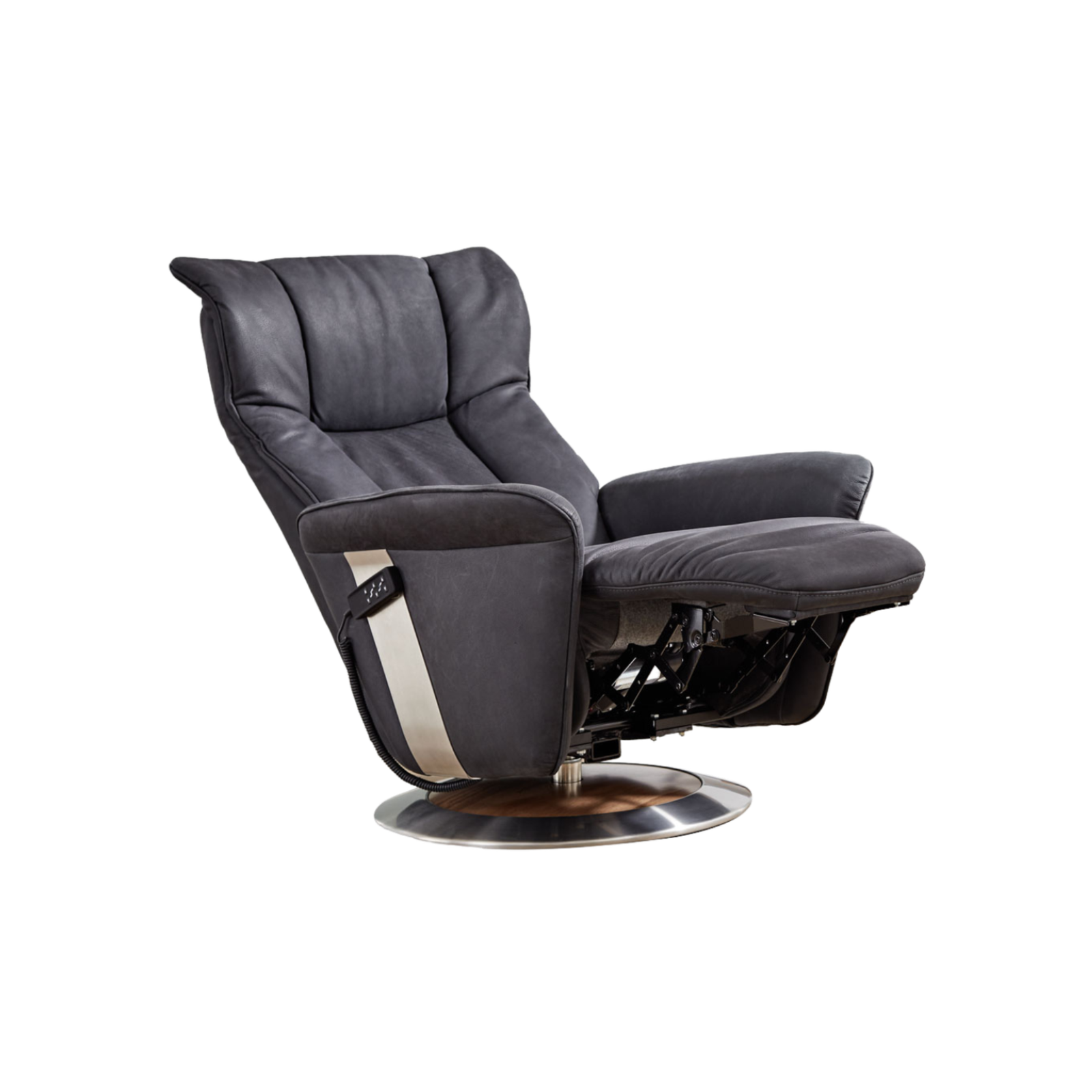 100006-meubelis-sta-op-stoel-7927-valentina-dark grey (1) Meubelis sta-op stoel Valentina – elektrische liftfauteuil met hoge rugleuning, verstelbare beensteun en elegante stoffering