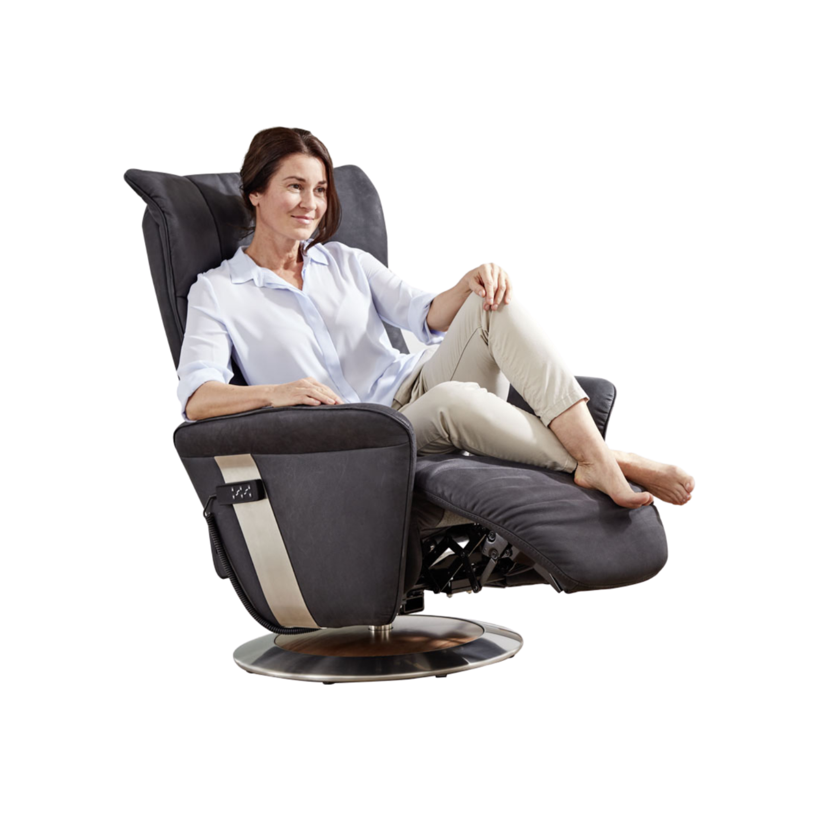 100006-meubelis-sta-op-stoel-7927-valentina-dark grey (3) Meubelis sta-op stoel Valentina – elektrische liftfauteuil met hoge rugleuning, verstelbare beensteun en elegante stoffering