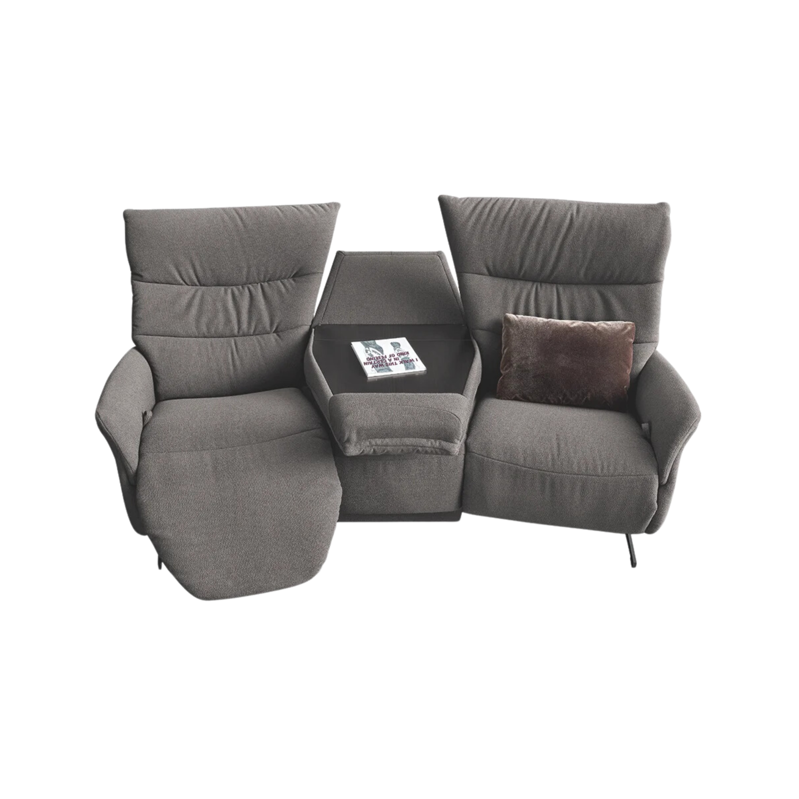 Meubelis relaxstoel 4050 taupe – elektrische sta-op stoel en sofa bankstel met verstelbare rug en beensteun