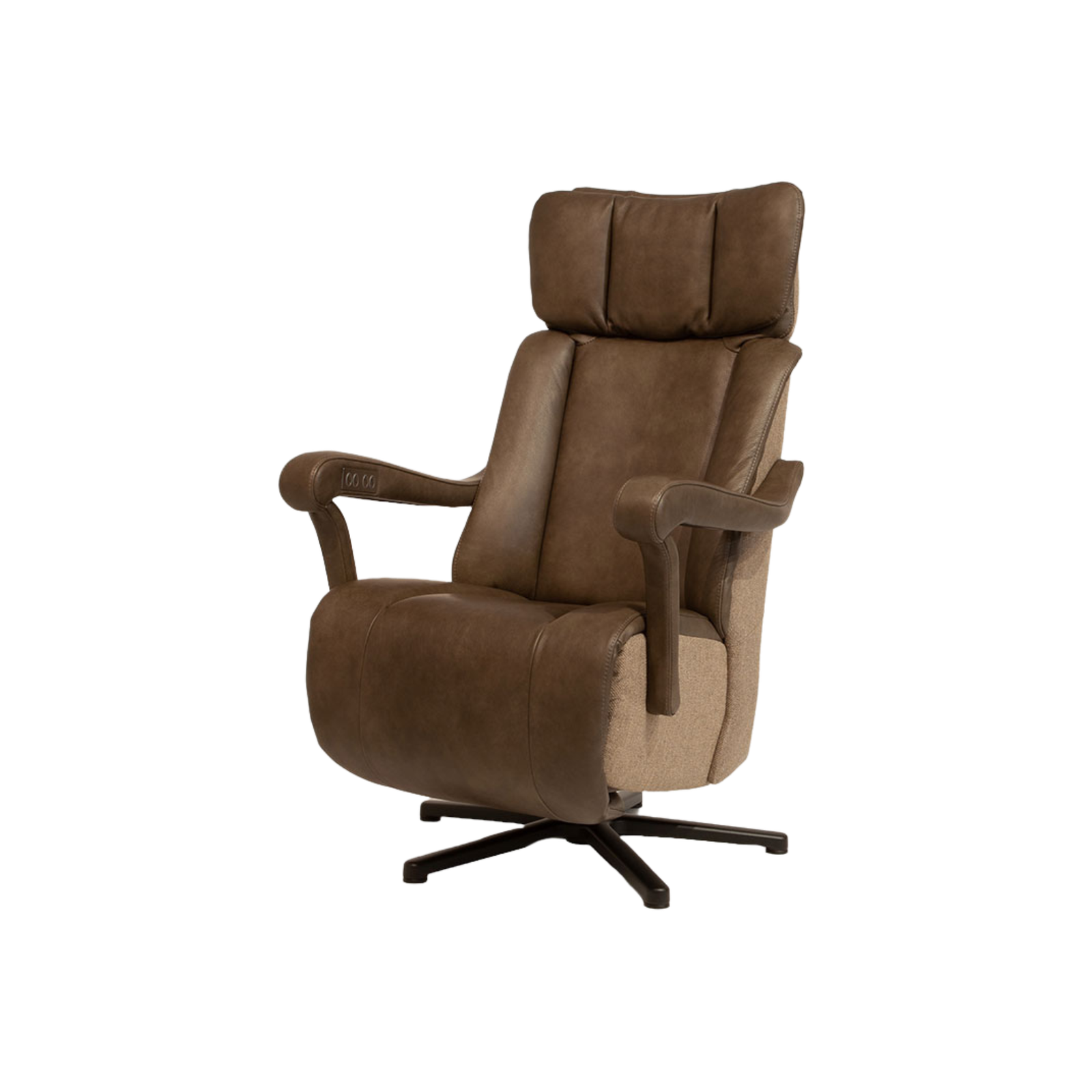 Meubelis sta-op stoel Majestic – luxe elektrische liftfauteuil met hoge rug, verstelbare beensteun en zachte bekleding