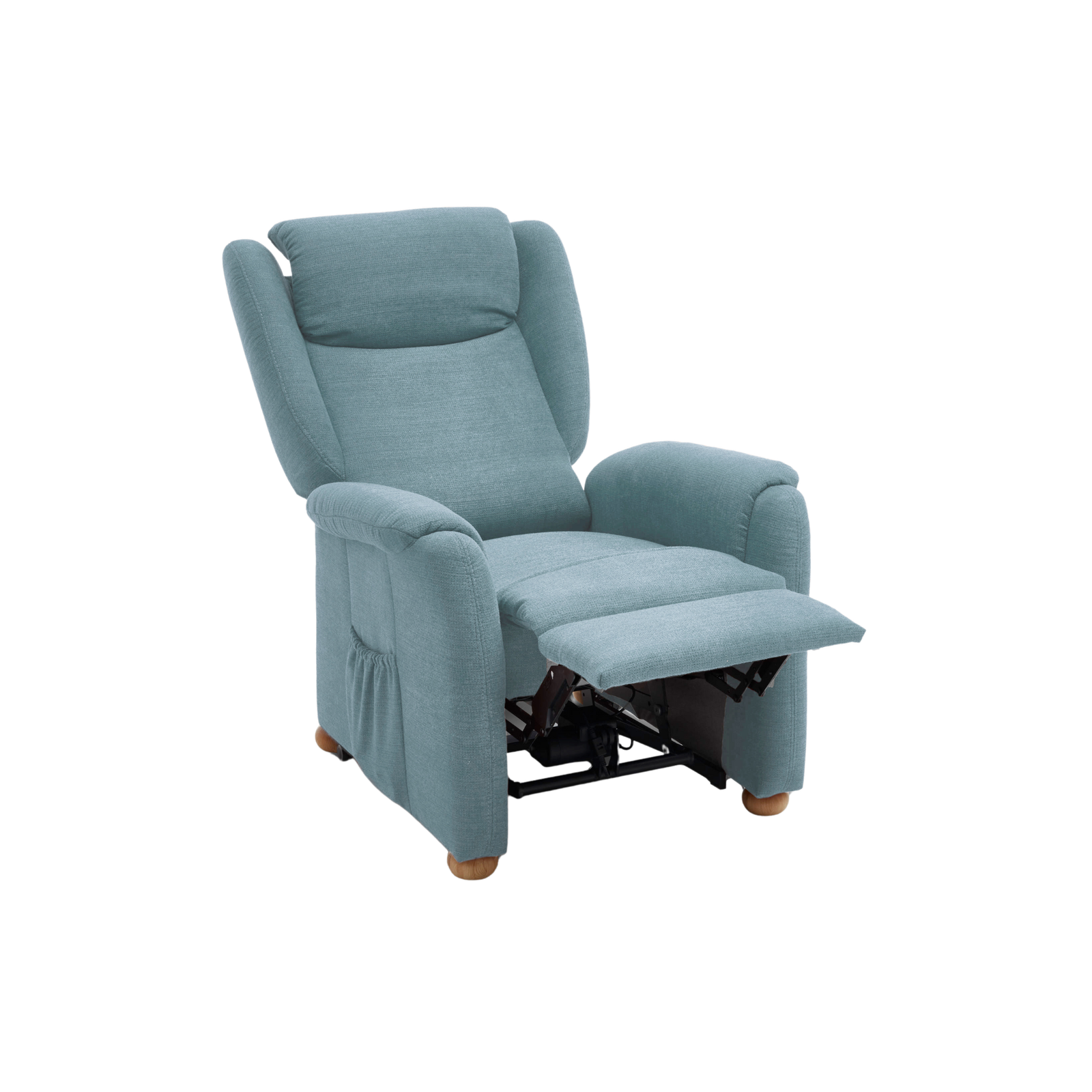 300001-meubelis-sta-op-stoel-friesland basic-paris greyblue (1) Meubelis sta-op stoel Friesland – elektrische liftfauteuil met hoge rugleuning, comfortabele zitting en verstelbare beensteun