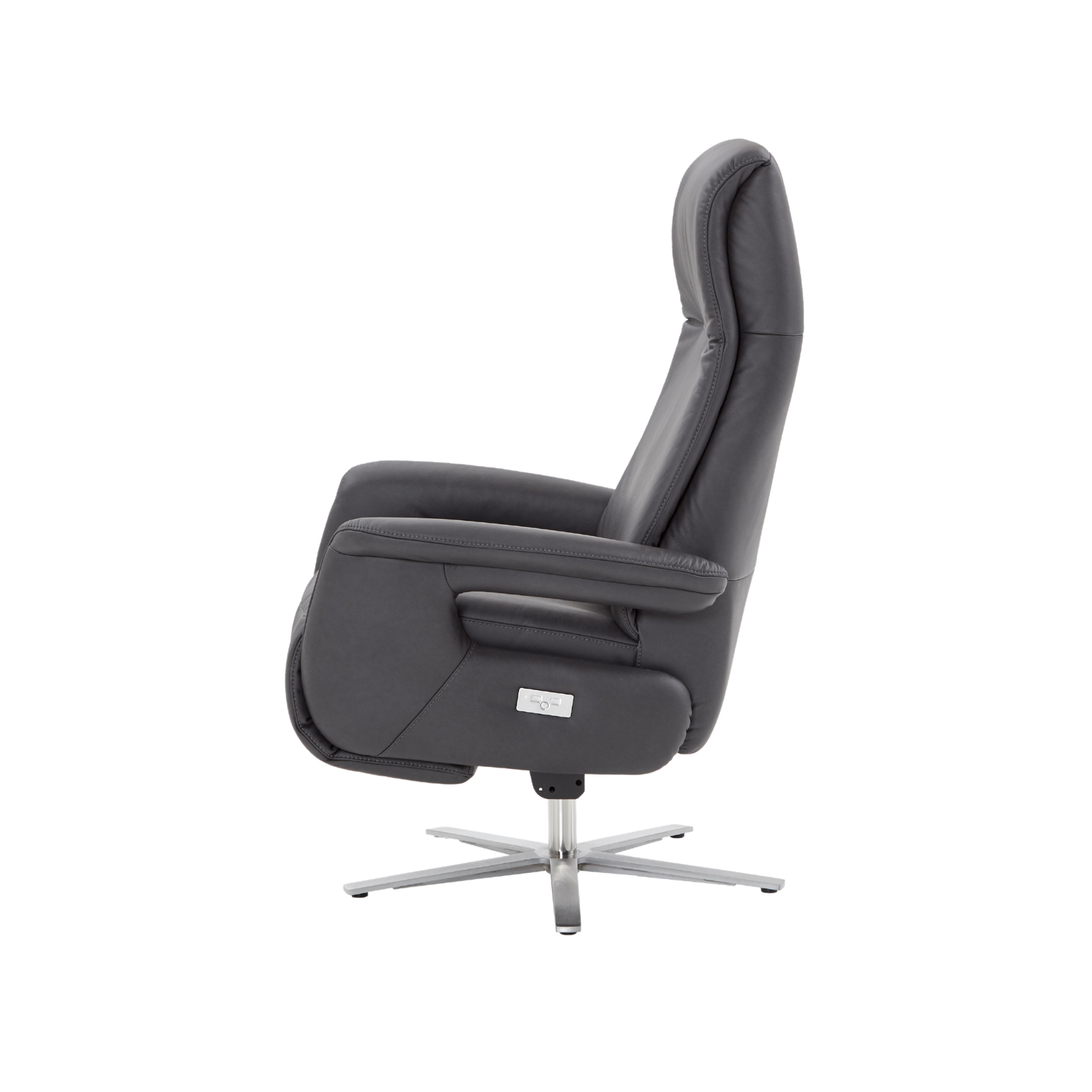 Meubelis Toscane-Arezzo relaxfauteuil – elektrisch verstelbare fauteuil met hoge rug, uitschuifbare voetsteun en draaivoet