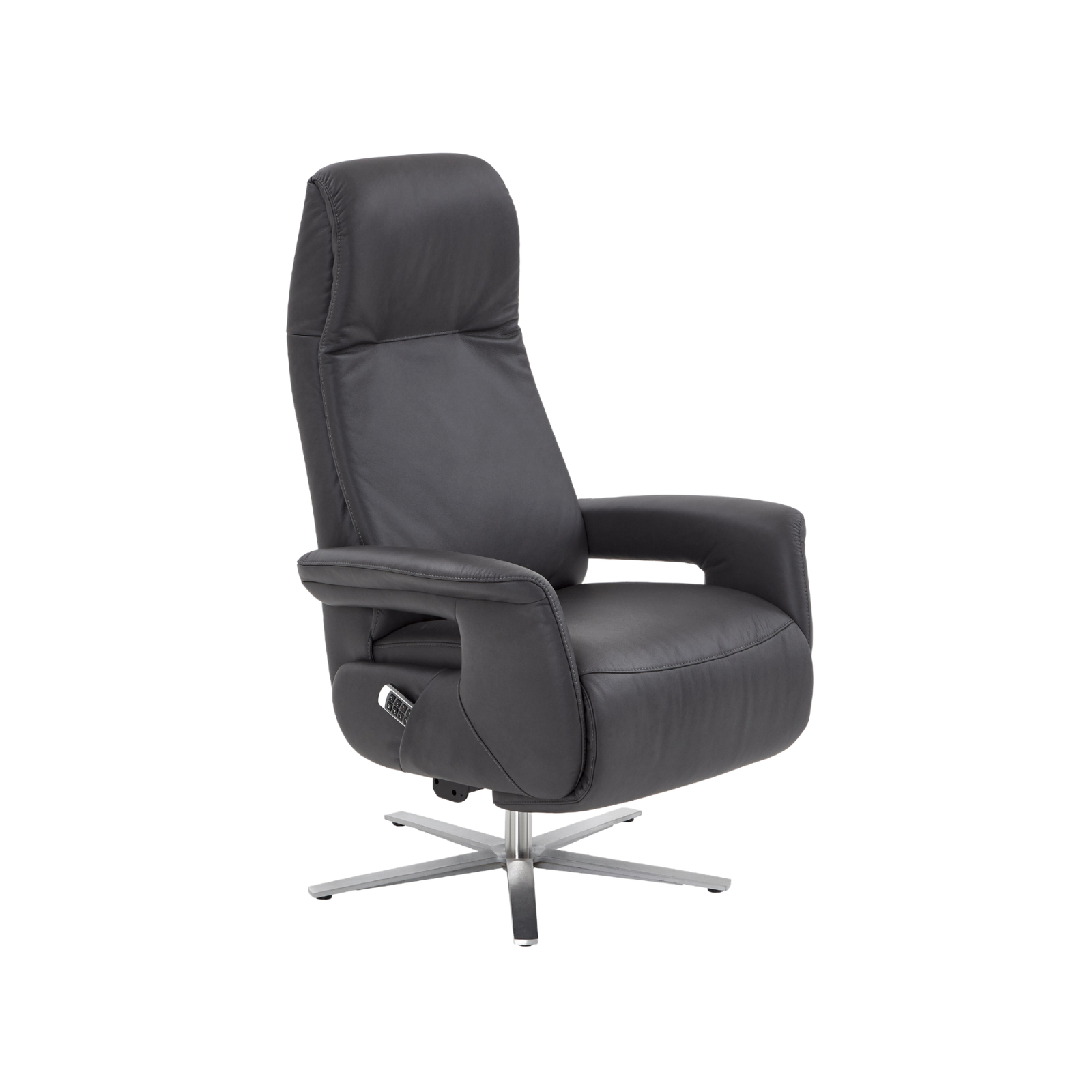 Meubelis Toscane-Arezzo relaxfauteuil – elektrisch verstelbare fauteuil met hoge rug, uitschuifbare voetsteun en draaivoet