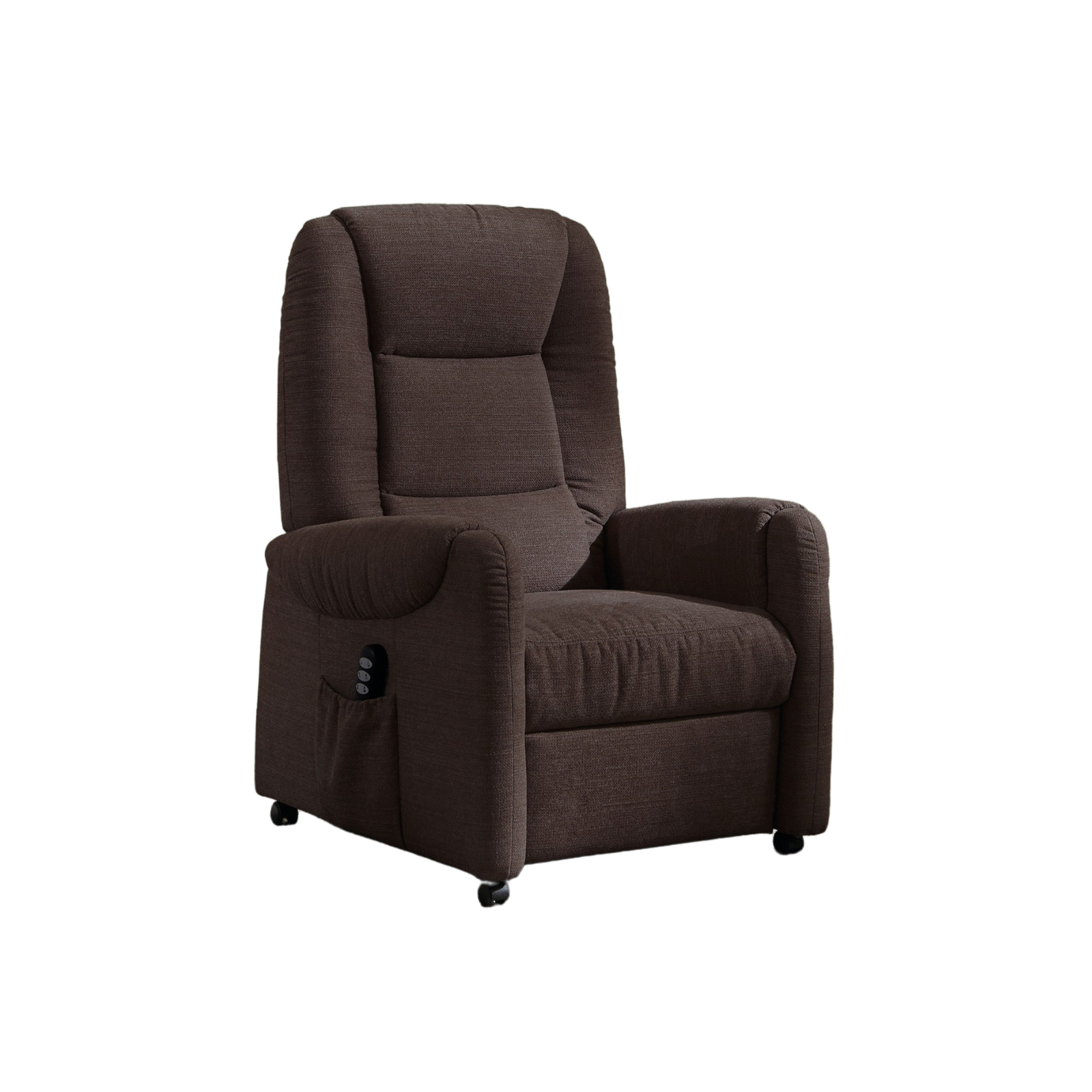 Meubelis Valencia relaxfauteuil – elektrisch verstelbare fauteuil met hoge rugleuning, uitschuifbare voetsteun en draaivoet