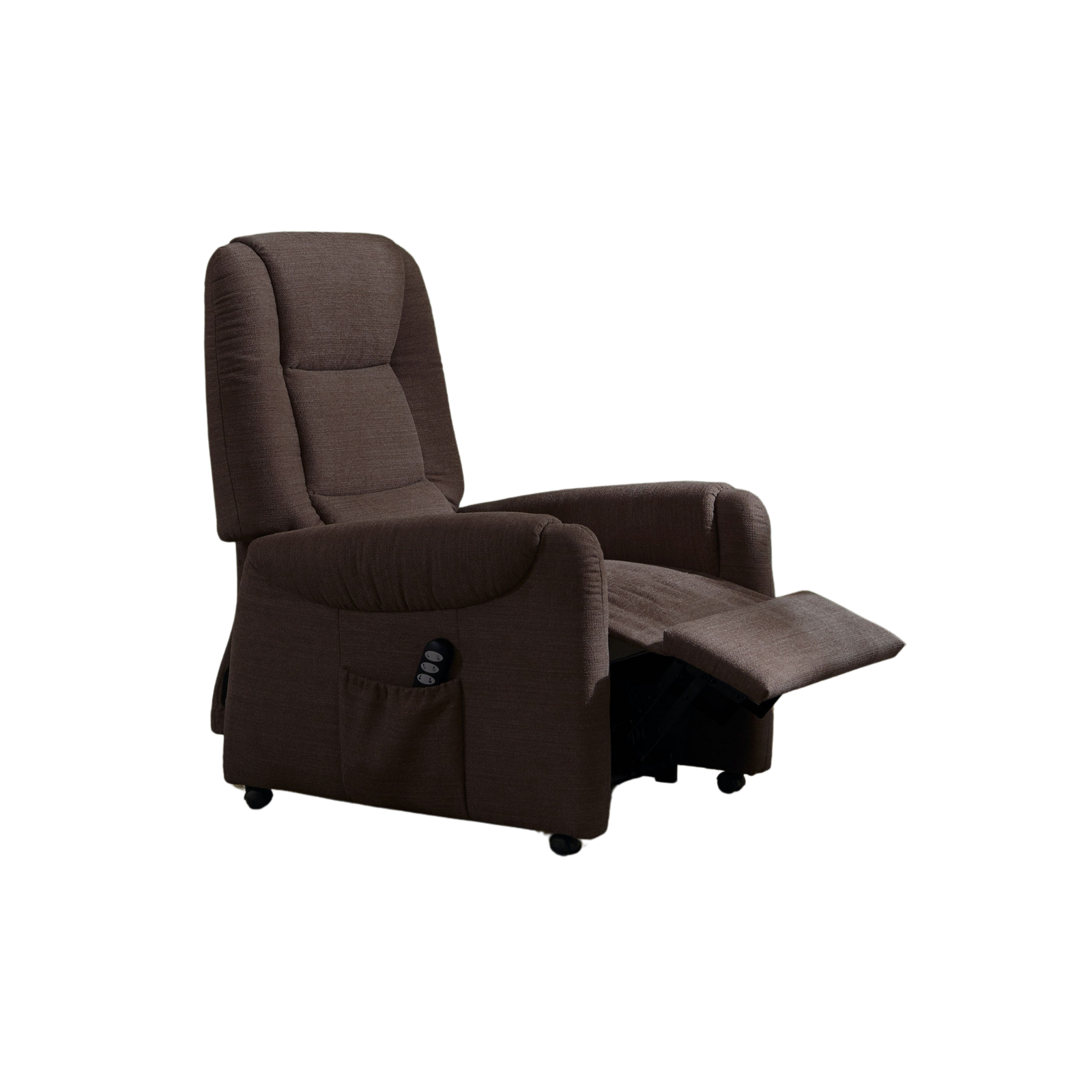 Meubelis Valencia relaxfauteuil – elektrisch verstelbare fauteuil met hoge rugleuning, uitschuifbare voetsteun en draaivoet