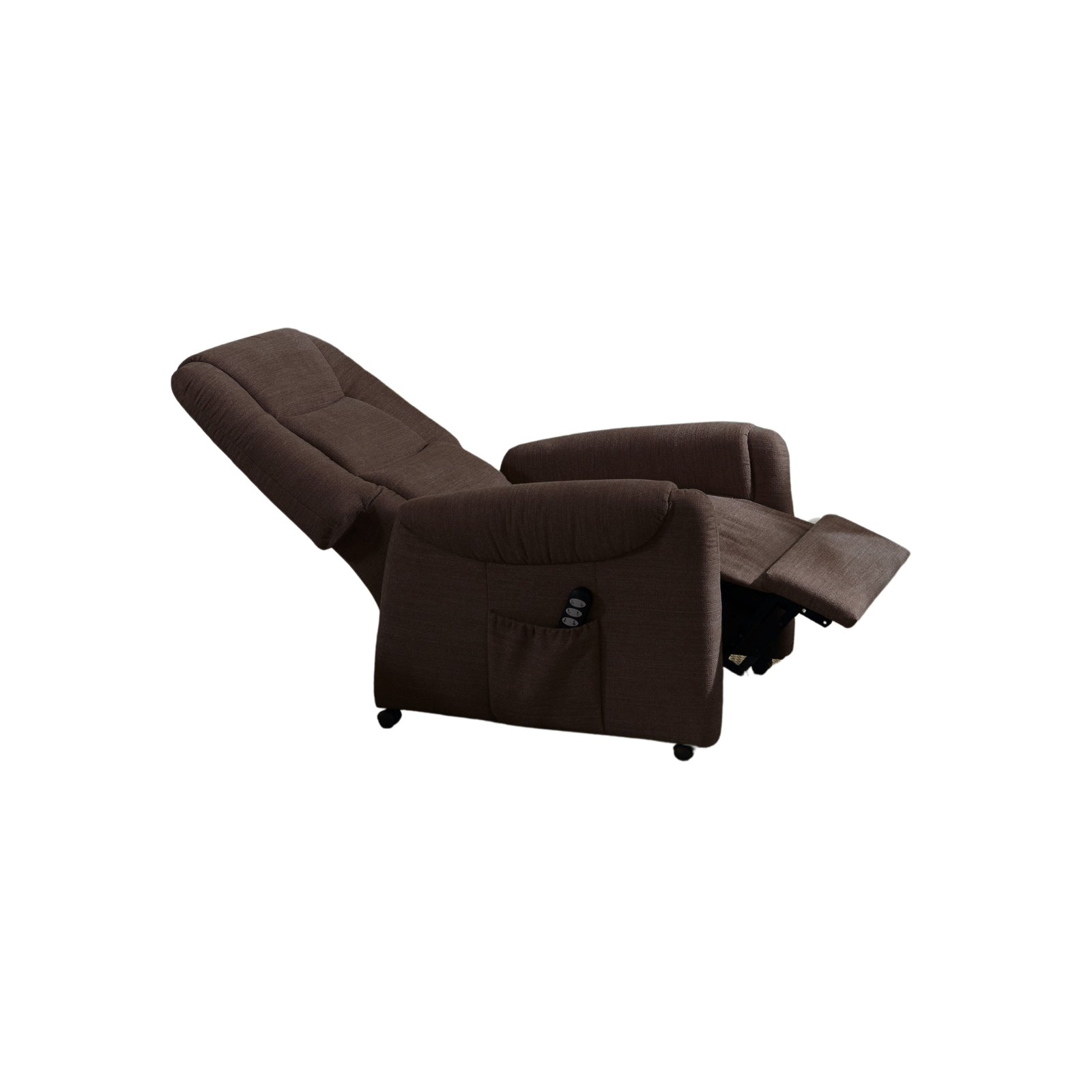 Meubelis Valencia relaxfauteuil – elektrisch verstelbare fauteuil met hoge rugleuning, uitschuifbare voetsteun en draaivoet