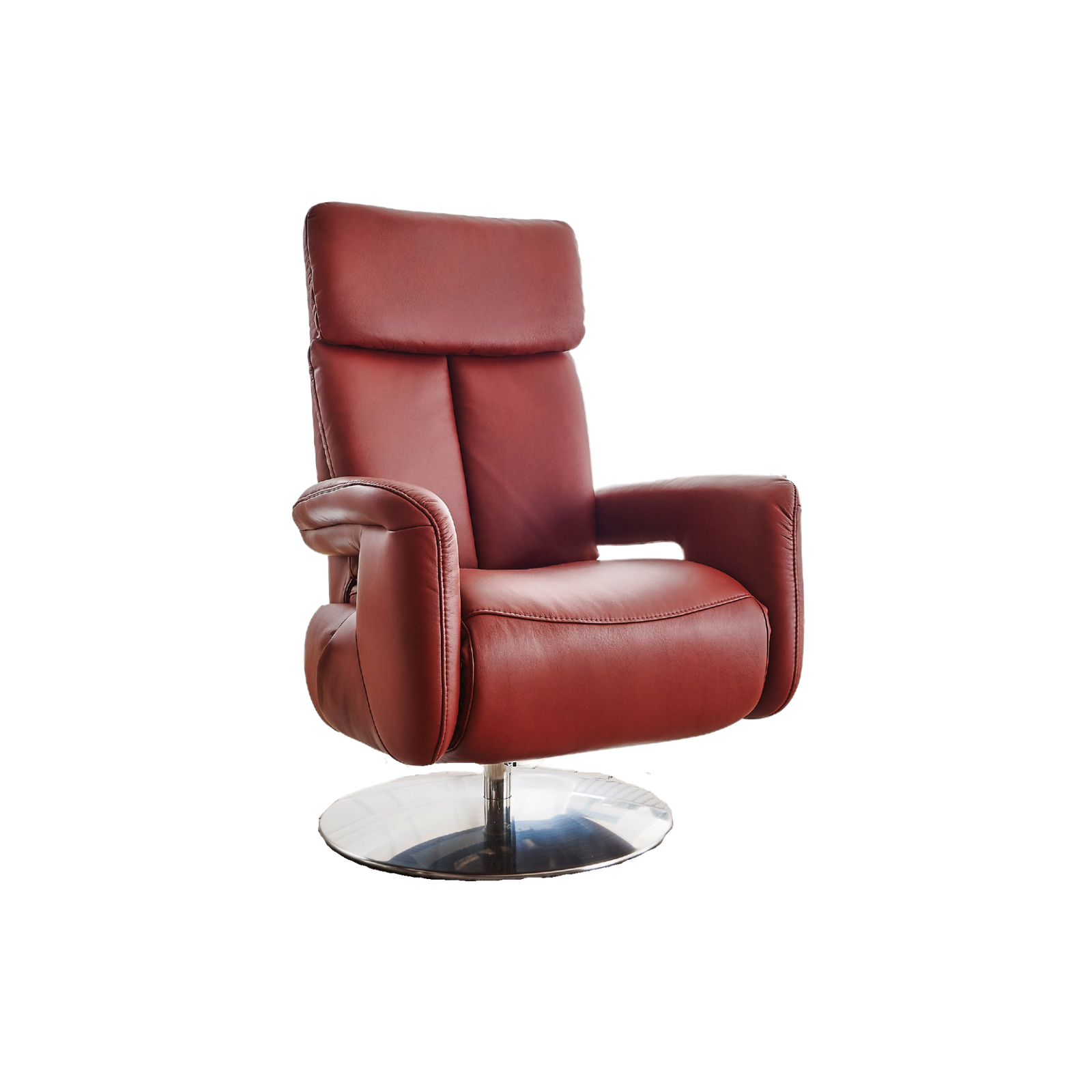 Meubelis Meda relaxfauteuil – elektrisch verstelbare fauteuil met hoge rug, voetensteun en draaivoet voor ergonomisch zitcomfort