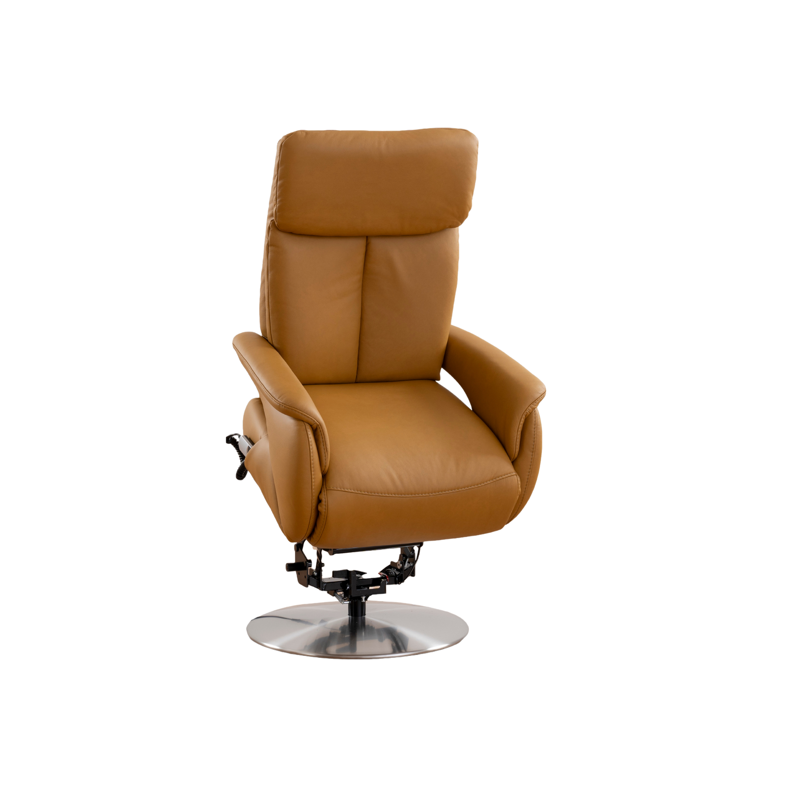 MATCH, Variante 1, Typ 1222_3M.HW.ASH_ Evita dijon_004_FS Meubelis Rozanno 1222 relaxfauteuil – elektrisch verstelbare fauteuil met hoge rugleuning, voetsteun en draaivoet voor optimaal comfort