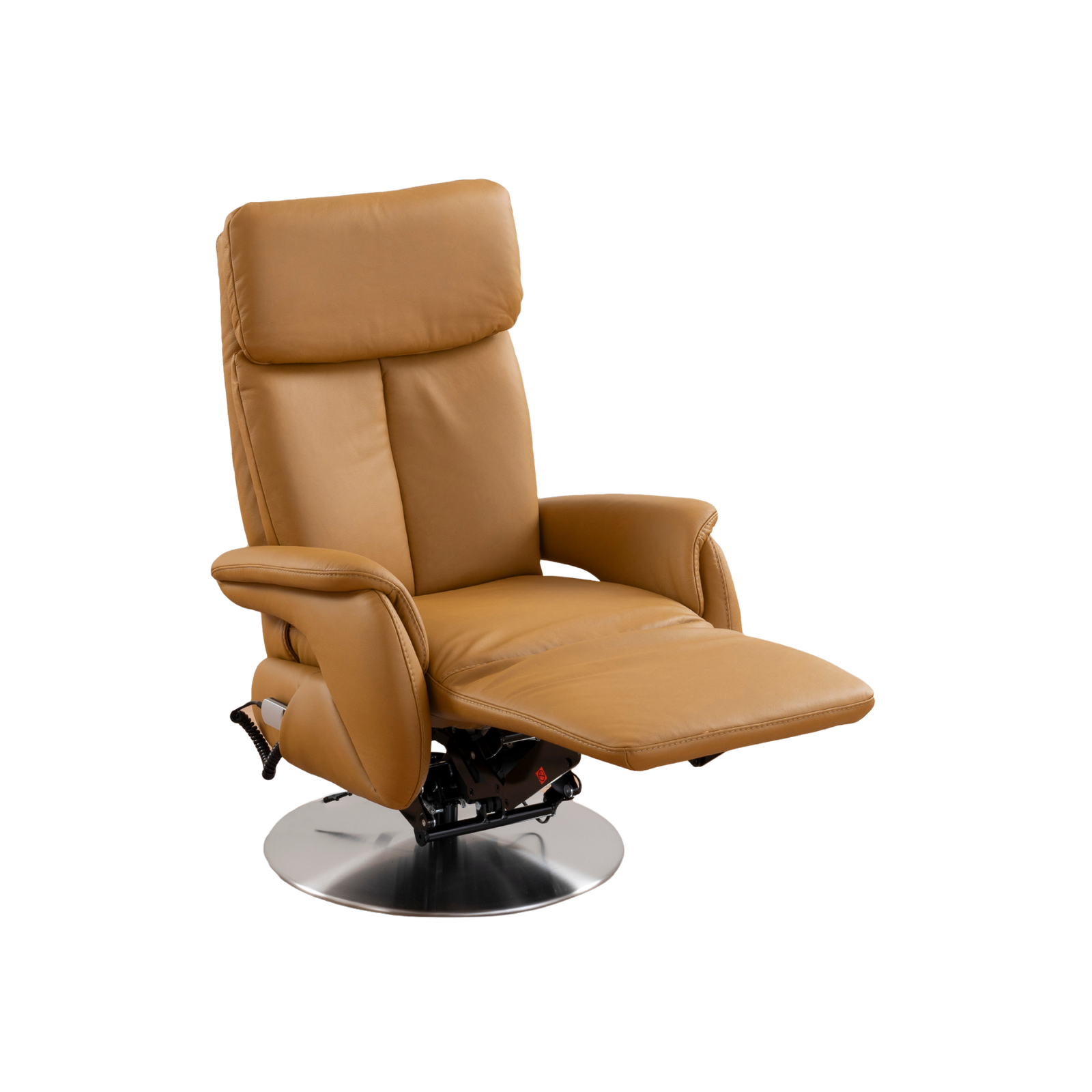 MATCH, Variante 1, Typ 1222_3M.HW.ASH_ Evita dijon_005_FS Meubelis Rozanno 1222 relaxfauteuil – elektrisch verstelbare fauteuil met hoge rugleuning, voetsteun en draaivoet voor optimaal comfort