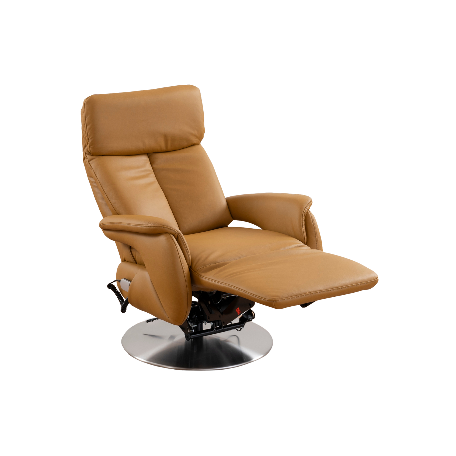 MATCH, Variante 1, Typ 1222_3M.HW.ASH_ Evita dijon_006_FS Meubelis Rozanno 1222 relaxfauteuil – elektrisch verstelbare fauteuil met hoge rugleuning, voetsteun en draaivoet voor optimaal comfort