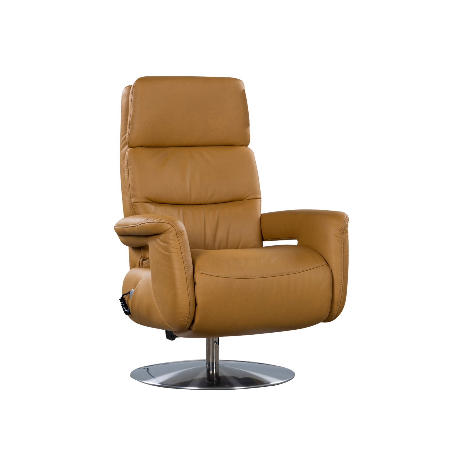 Meubelis Ares relaxfauteuil – elektrisch verstelbare fauteuil met hoge rugleuning, voetsteun en draaivoet voor ultiem zitcomfort