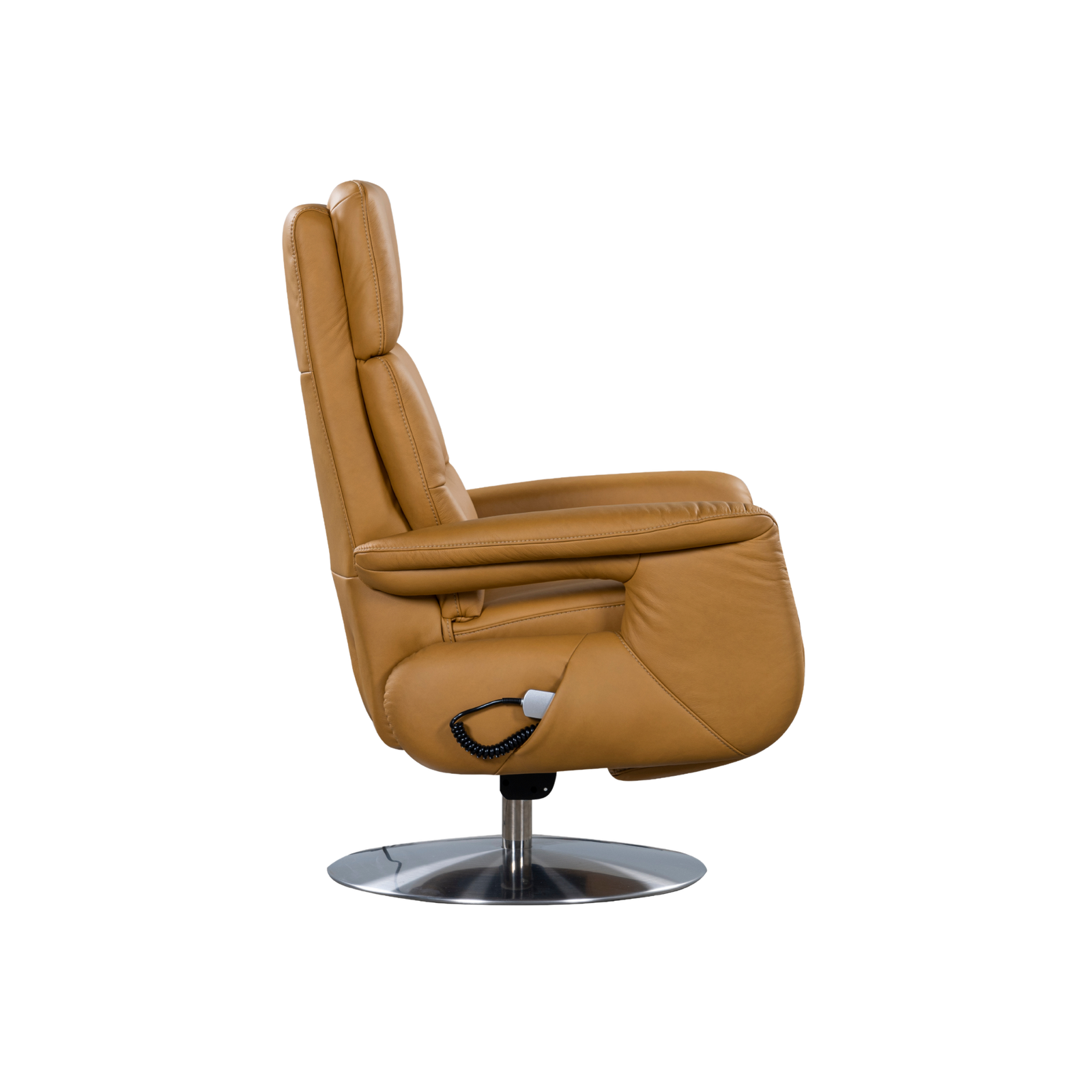 Match Lounge Relaxx_V4_FS_seitlich Meubelis Ares relaxfauteuil – elektrisch verstelbare fauteuil met hoge rugleuning, voetsteun en draaivoet voor ultiem zitcomfort