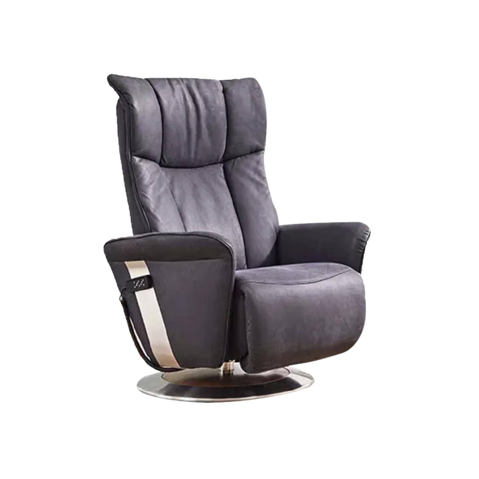 100006-meubelis-sta-op-stoel-7927-valentina-dark grey (1) (2) Meubelis sta-op stoel Valentina – elektrische liftfauteuil met hoge rugleuning, verstelbare beensteun en elegante stoffering