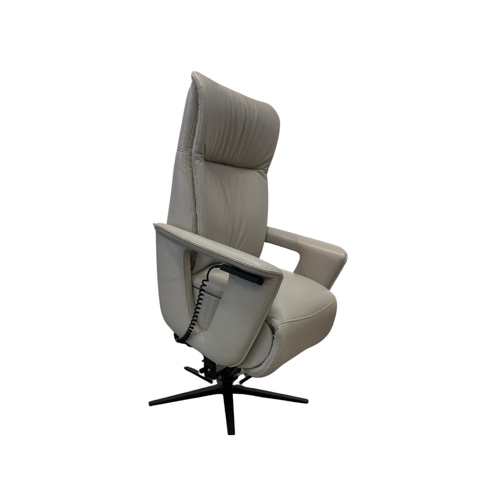 600002-meubelis-sta-op stoel-Venetie Grijs (55) Meubelis sta-op stoel Venetië grijs – elektrische liftfauteuil met comfortabele hoge rug en verstelbare beensteun