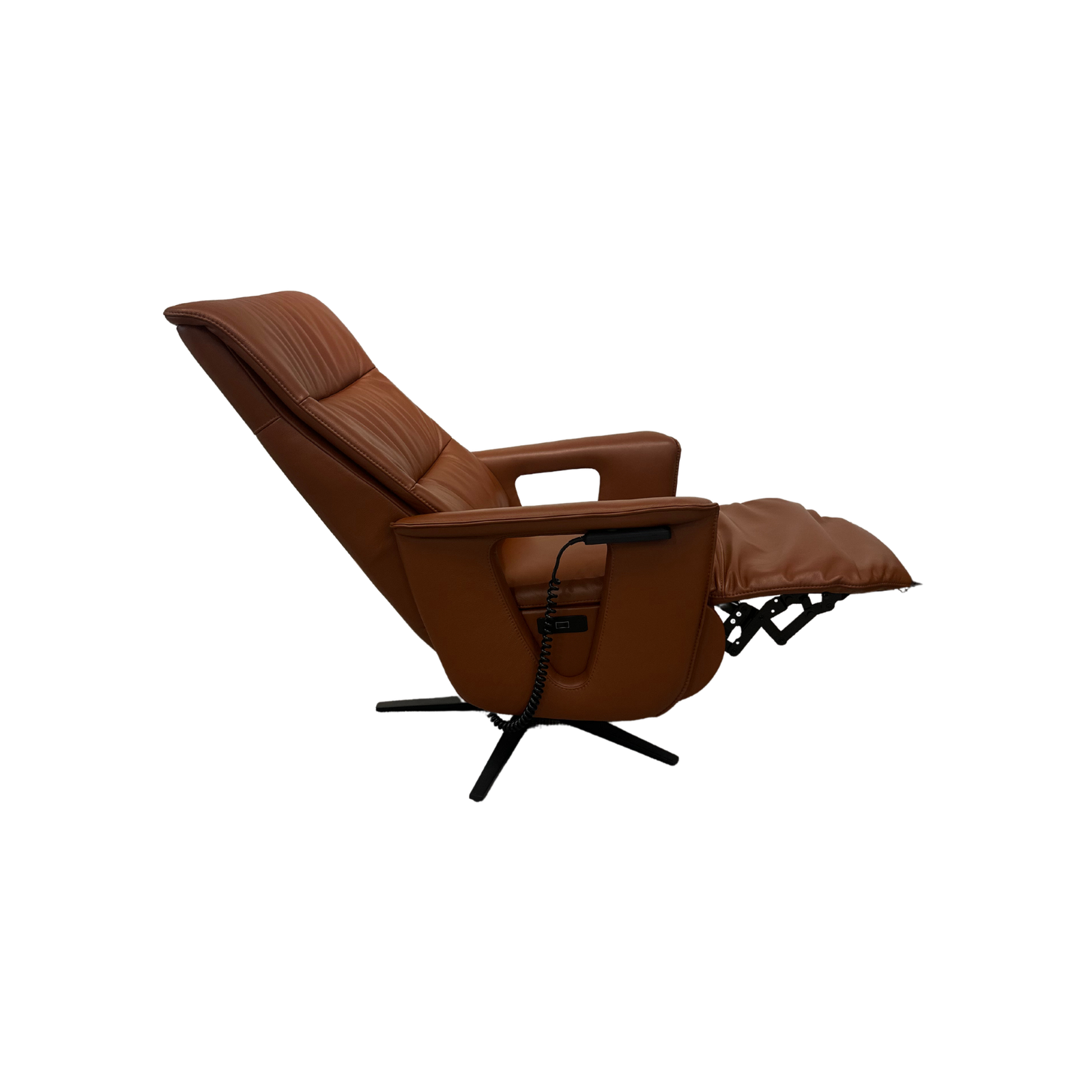 600003-meubelis-sta-op stoel-Avila Bruin (60) Meubelis sta-op stoel Avila bruin – elektrische liftfauteuil met hoge rugleuning en verstelbare beensteun voor veilig opstaan